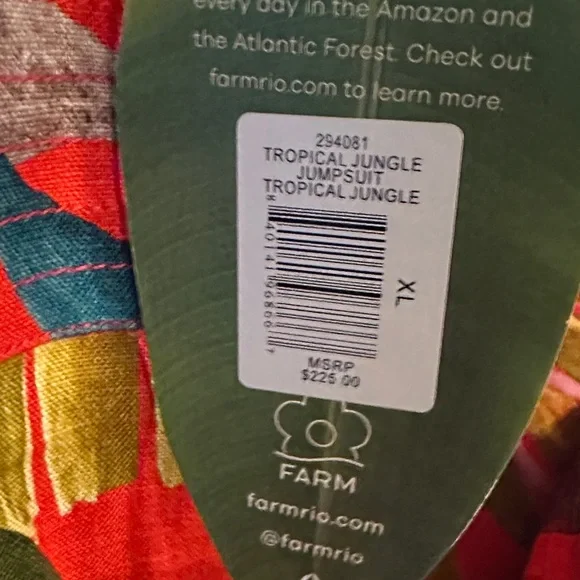 Farm Rio Tropical Print Jumpsuit - Picture 3 of 9